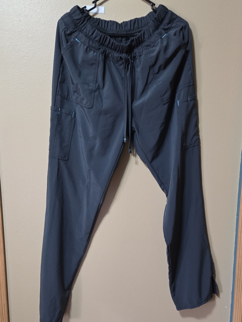 Scrubstar Gray Cargo Scrub Pants with Elastic Waist